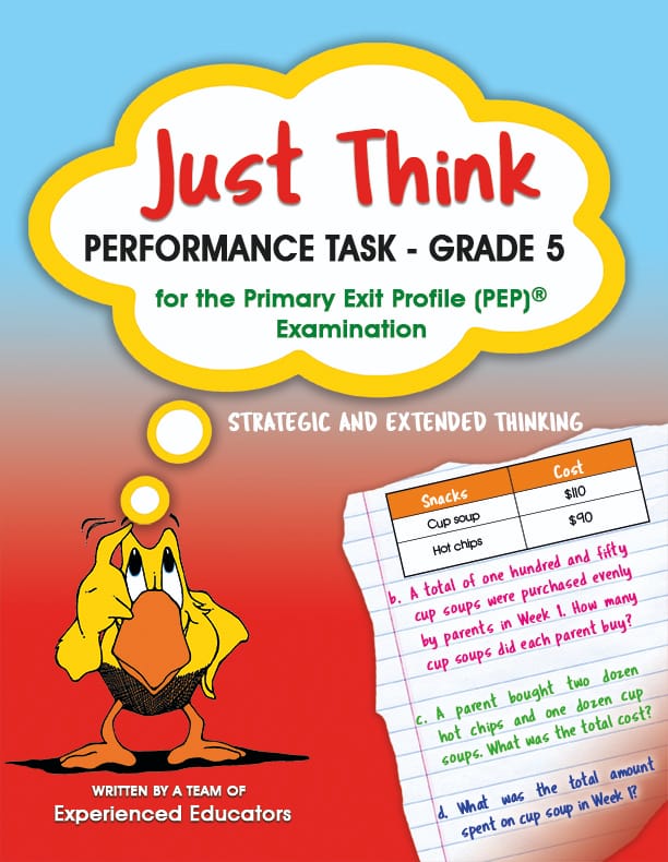 Just Think – Performance Task Grade 5 (PEP Examination)