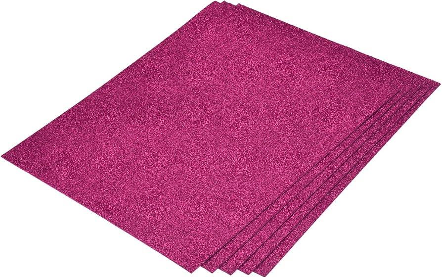 Glitter Foam Letter Size - DK. Pink